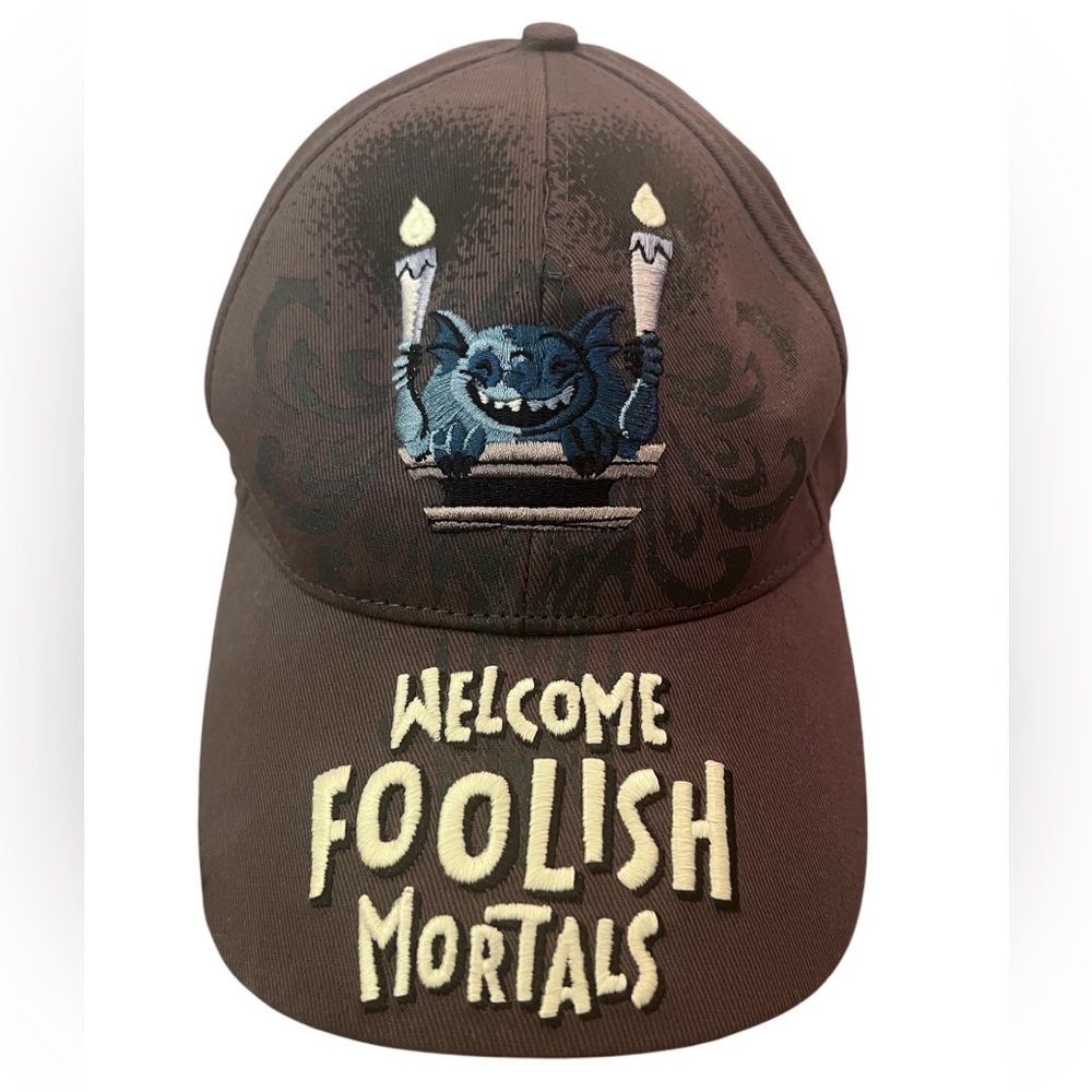 NWOT Disney Parks Haunted Mansion Welcome Foolish Mortals Youth Baseball Cap Hat
